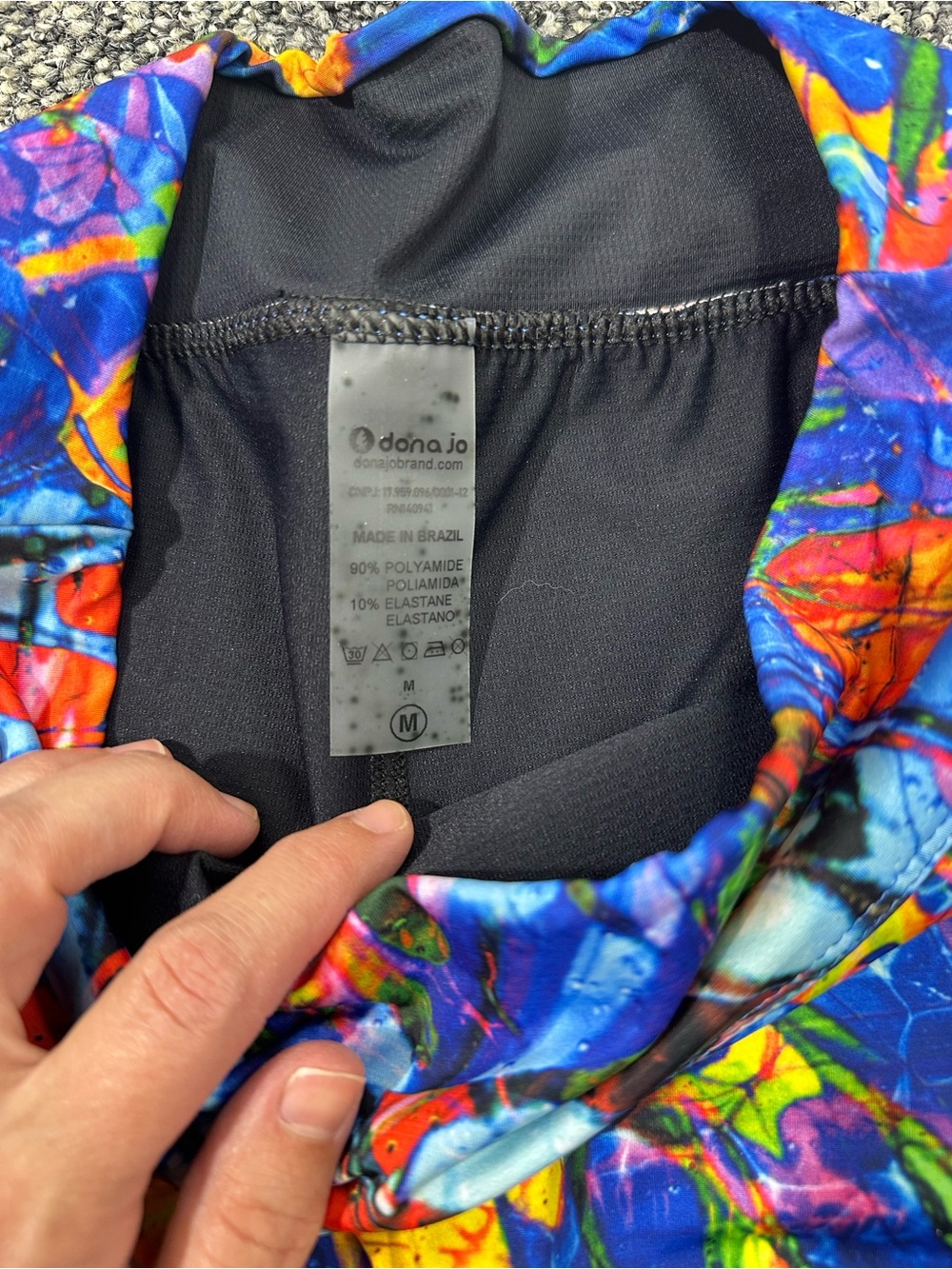 NWT Dona Jo Skirt Skort Compression Abstract Fly Print Ruffle Athleisure - Picture 4 of 6